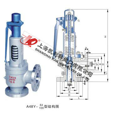 A48H、A48Y帶扳手彈簧全啟式安全閥